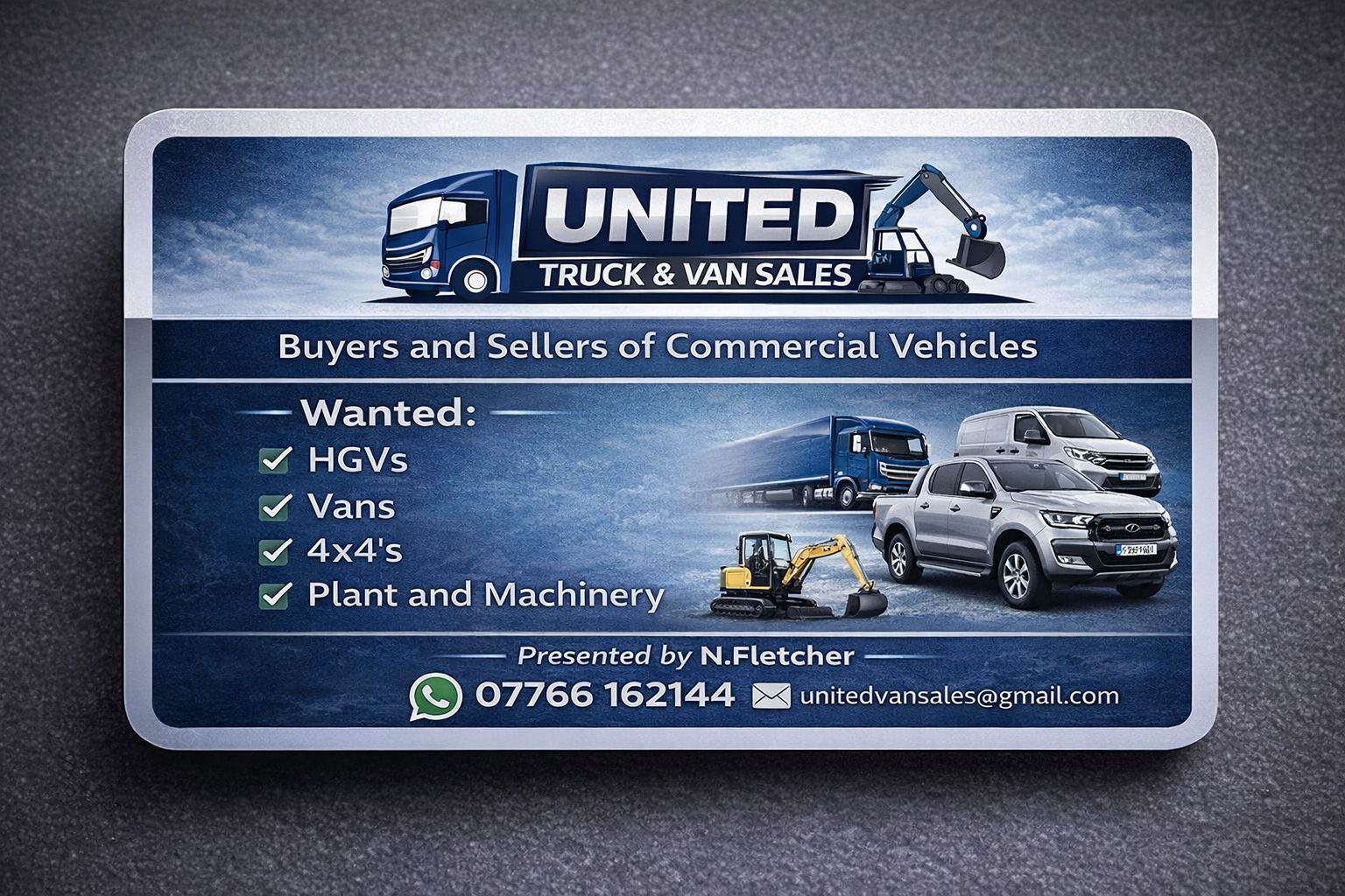 United Truck & Van buyers and sellers of commercial vehicles